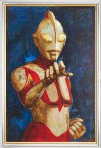 『シン・ウルトラマン』に登場する「ウルトラマン」のデザインモチーフとなっている、成田亨氏による絵画『真実と正義と美の化身』