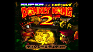 『スーパードンキーコング2 ディクシー&ディディー』オープニング画面　(C)Nintendo
