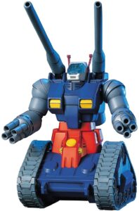 「ソロモン攻略戦」でハヤトが搭乗し負傷したガンタンク。画像は「HGUC 機動戦士ガンダム RX-75 ガンタンク 1/144スケール 色分け済みプラモデル」（BANDAI SPIRITS）