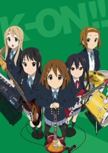 アニメ『けいおん!!』キービジュアル　(C)かきふらい・芳文社／桜高軽音部