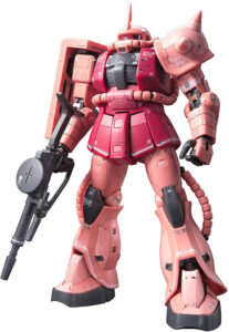 『ガンダム』作中でも活躍したシャア専用ザクは、ガンプラで「自分だけのカスタマイズ機」を作り上げる楽しみ方も喚起した。画像は「RG 機動戦士ガンダム MS-06S シャア専用ザク 1/144スケール 色分け済みプラモデル」(BANDAI SPIRITS)