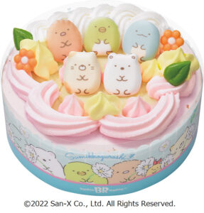 「すみっコぐらし アイスクリームケーキ」　(C)2022 San-X Co., Ltd. All Rights Reserved.