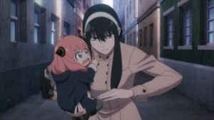 最強の「はは」、ヨルは、アーニャのために「第3の顔」を発動する！　TVアニメ『SPY×FAMILY』2クール目ティザーPVより　(C)遠藤達哉／集英社・SPY×FAMILY製作委員会