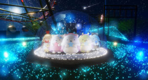 光り輝く『すみっコぐらし』のストーリーをテーマにしたイルミネーションエリア　(C)2022 San-X CO.，Ltd. All Rights Reserved.