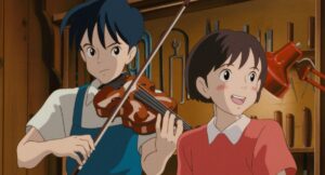 バイオリン職人になるという夢を持った天沢聖司　(C)1995 柊あおい/集英社・Studio Ghibli・NH