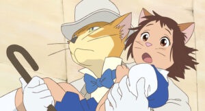 バロンにお姫様抱っこされるハル　画像は『猫の恩返し』の場面カット　(C)2002 猫乃手堂・Studio Ghibli・NDHMT