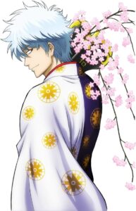 銀さんがクールに振り向く「銀魂春祭り2010」DVDパッケージ（アニプレックス）