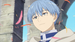 剣に選ばれなくても魔王を倒すことで本物の勇者になったヒンメル　画像は『葬送のフリーレン』PVの場面カット　(C)山田鐘人・アベツカサ／小学館／「葬送のフリーレン」製作委員会