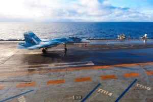 『エヴァ』登場実在機のひとつ、「フランカーD」ことSu-33　（画像：ロシア国防省）