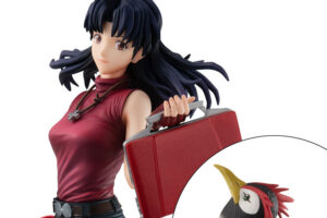 華麗な身のこなしを披露する葛城ミサトと、同居中のペンペンを立体化した、「GALSシリーズ ヱヴァンゲリヲン新劇場版 葛城ミサト＆ペンペン」完成品フィギュア（メガハウス）