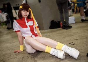 『トップをねらえ！』タカヤノリコに扮する「ジュリパンちゃん」（X：@xxPinkieSweetxx）／撮影：乃木章（X：@Osefly）