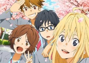 A-1 Pictures制作の『四月は君の嘘』。画像はBlu-ray Disc BOX (C)新川直司・講談社/「四月は君の嘘」製作委員会
