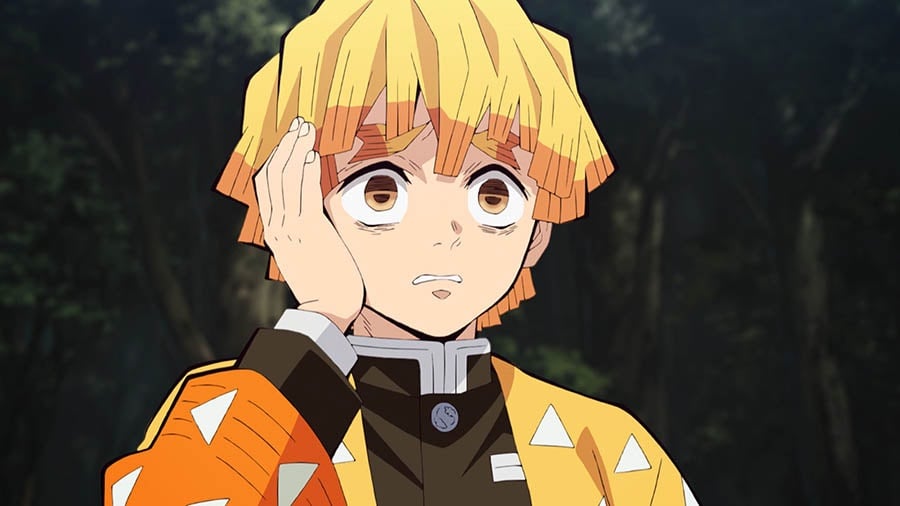 ミ*ン様 鬼滅の刃　我妻善逸　ビッグアクリルスタンド 鬼滅の刃 我妻善逸 ビッグアクリルスタンド - メルカリ