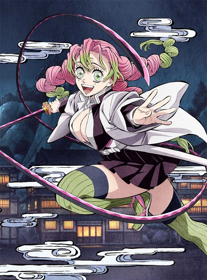 鬼滅』元気いっぱいな甘露寺蜜璃が「かわいい～」 「伊黒さんが飛ん