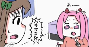 前髪を切りすぎ泣いてしまう少女　実は身体を張ったドッキリで……（メタこさん提供）