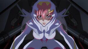 ラクス・クラインが描かれた『機動戦士ガンダムSEED FREEDOM』場面カット　(C)創通・サンライズ