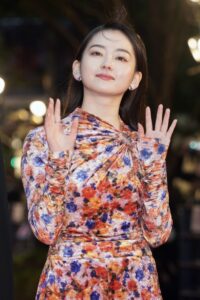 山田杏奈さん（2022年10月24日撮影、時事通信フォト）