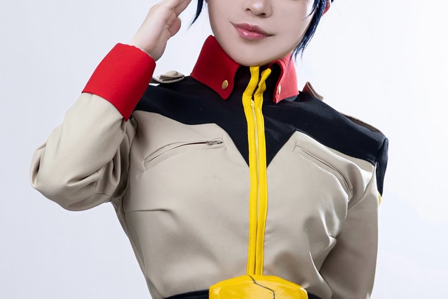 MSガンダム好きコスプレオーダーメイド送料込イベント 美しい…」『ガンダム 逆シャア』チェーン・アギの美麗コスプレイヤーに