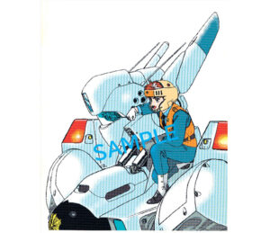 「機動警察パトレイバー HEADGEAR＋展 feat.“EZY”」にて展示される、ゆうきまさみ氏によるイラスト