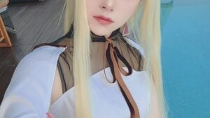 『機動戦士ガンダム 閃光のハサウェイ キルケーの魔女』ギギ ・アンダルシアに扮する「ごえ」さん（X：@ahsyokuyoku）／写真提供：「ごえ」さん