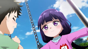 画像はTVアニメ『カヤちゃんはコワくない』第1話の先行カットより　(C)百合太郎・新潮社／カヤコワ製作委員会