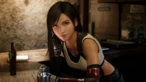 ティファ。画像は『ファイナルファンタジーVII』リメイクより。（C）SQUARE ENIX CHARACTER DESIGN: TETSUYA  NOMURA / ROBERTO FERRARILOGO ILLUSTRATION:（C） YOSHITAKA AMANO
