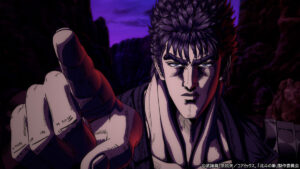 レイの傍らで終始冷静なケンシロウ。「挑発しすぎじゃね?」の声も。『北斗の拳 -FIST OF THE NORTH STAR-』第13話より (C)武論尊・原哲夫/コアミックス, 「北斗の拳」製作委員会