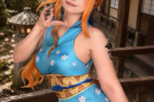 『ONE PIECE』ナミに扮する「のらねこ」さん(X:@noraneko_skmz、YouTube:@NORANEKOp)/写真提供:「のらねこ」さん