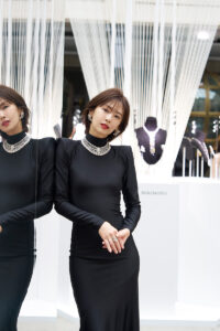 ジュエリーブランド「MIKIMOTO」のイベントに来場した北川景子さん