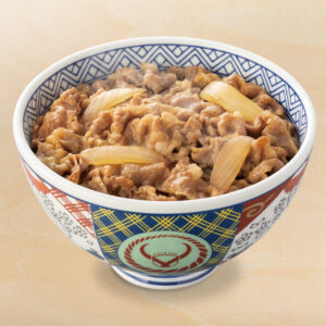 吉野家の定番メニュー「牛丼」。